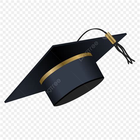 Graduated Cap Vector Art Png Black And Gold Graduation Cap Graduation