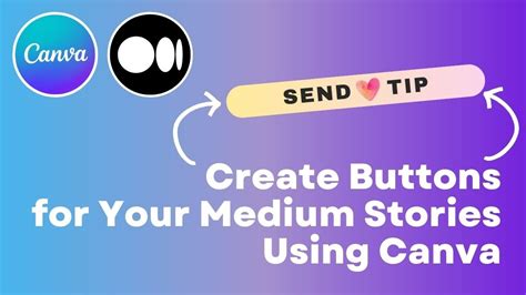 How To Design Medium Buttons Using Canva Pro Youtube