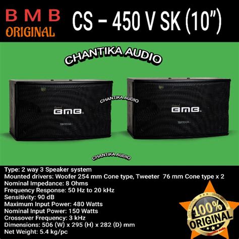 Jual Speaker Karaoke Bmb Cs V Mkii Inch Original Watt