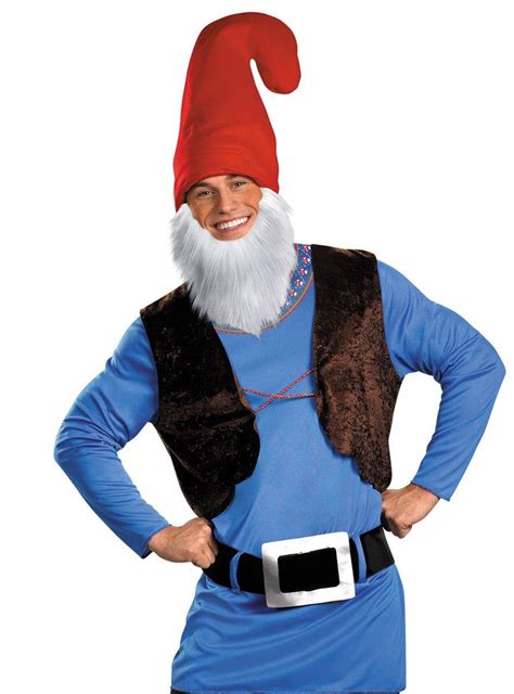 Mens Papa Smurf Costume Papa Smurf Gnome Dress Up Costume For Men