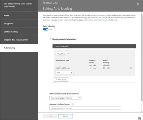 Owa Supports Automatic Labeling For Office 365 Sensitivity Labels