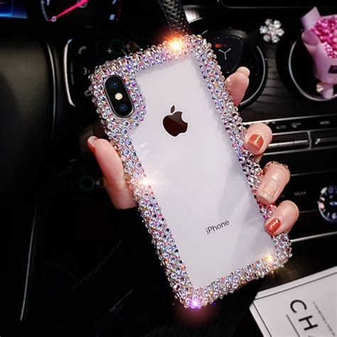 Rhinestone Diamond Soft Tpu Case Iphone 11 Pro X Xr Xs Max Case Glitter