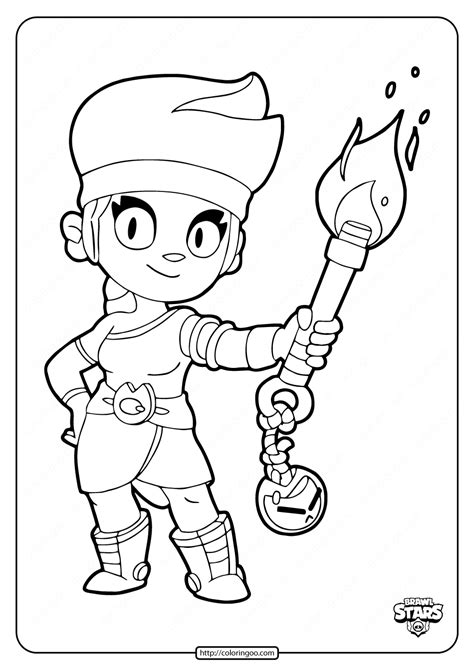 Your support really helps me out! Brawl Stars Amber Coloring Pages