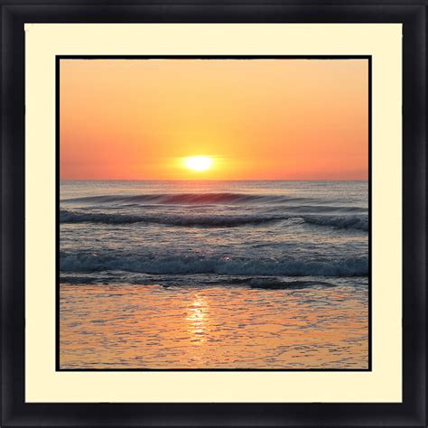 C 27009 Sunset Sunrise Seascape 30 X 30 Framed Available In Custom