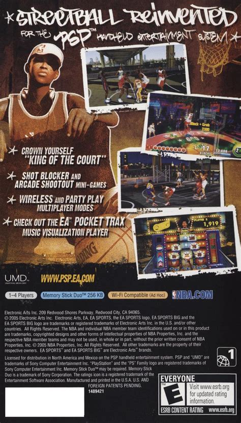 nba street showdown boxarts for sony psp the video games museum