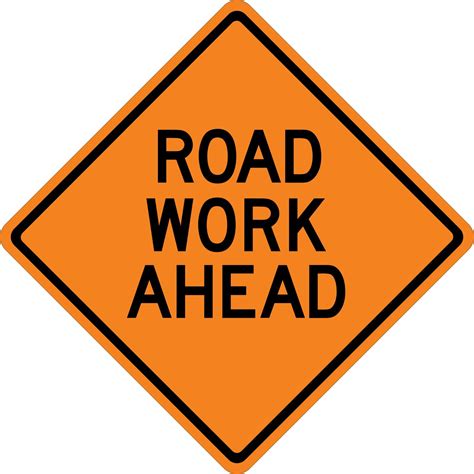 399 Road Work Ahead Sign Vinyl Decal Sticker 5 Sizes