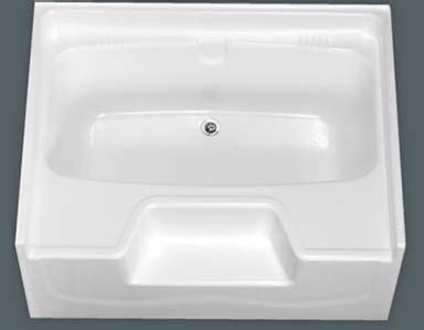 This 54 x 40 garden tub for mobile homes is the perfect size for soaking. Garden Tubs