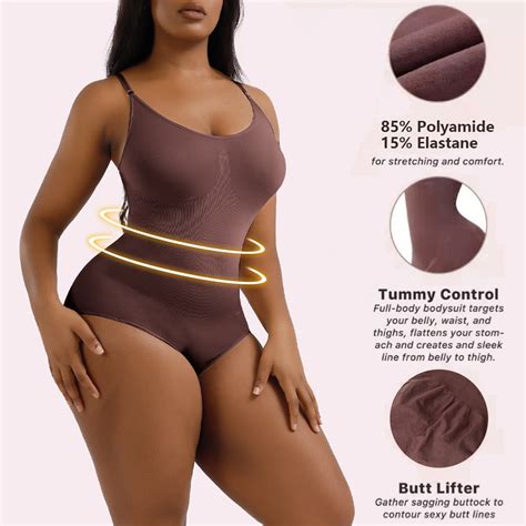 One Piece Compression Traceless Bodysuit Tummy Control Shorts Shapewear