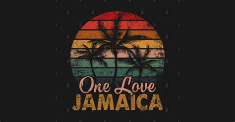 One Love Jamaica T Caribbean Vacation Reggae Jamaica Baseball T