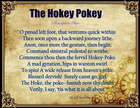 The Hokey Pokey Shakespeare Style Activity Based Learning Classroom Posters Classroom