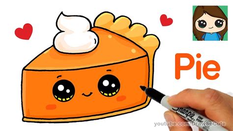 How To Draw A Slice Of Pie Cute And Easy Youtube