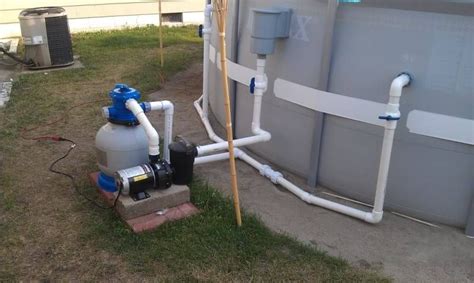 another hard plumbed intex | Pool plumbing, Pool hot tub, Pool