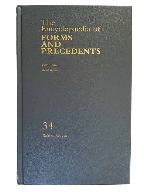 The Encyclopaedia Of Forms And Precedents Fifth Edition 2002 Reissue