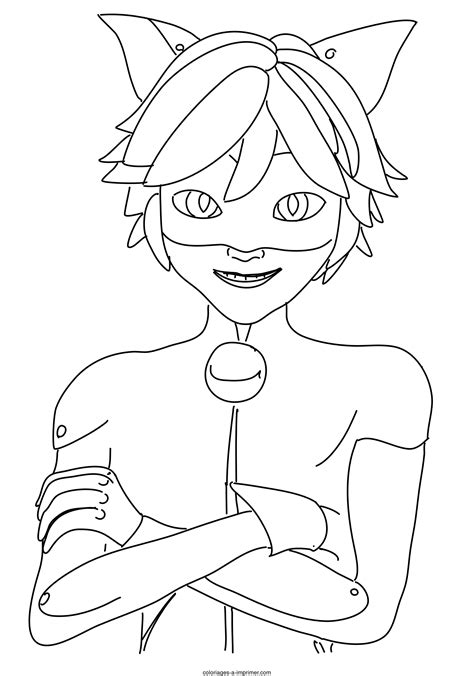 Coloriages Masque Miraculous : Coloriage Miraculous Gratuit 21 Dessins