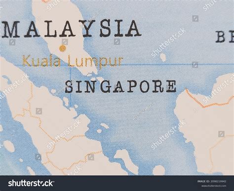 Singapore Realistic World Map Stock Photo 2098219942 Shutterstock