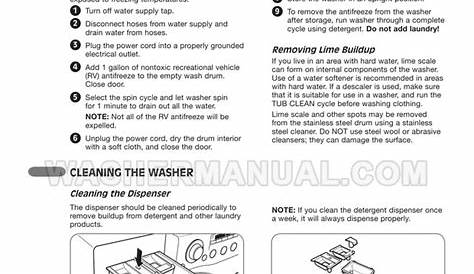 LG WM2455HW Washer User's Guide & Installation Instructions
