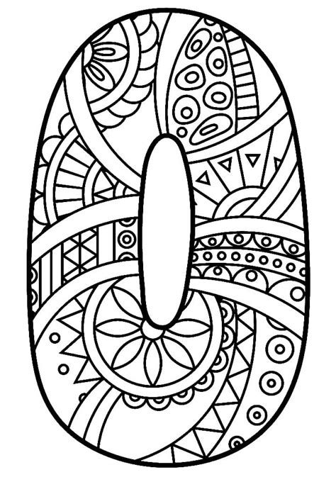 Zentangle Coloring Pages To Print For Kids