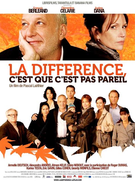 C'est Pas Ma Faute Film Complet Streaming - La Différence, c'est que c'est pas pareil - film 2008 - AlloCiné