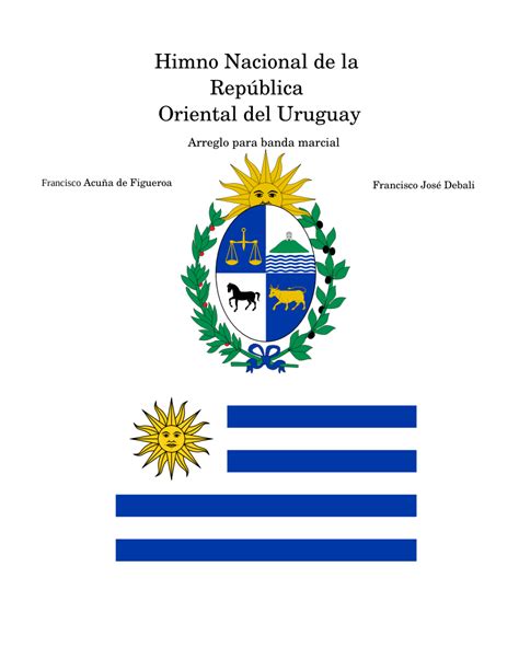 Himno De La República Oriental Del Uruguay Sheet Music For Tuba Flute