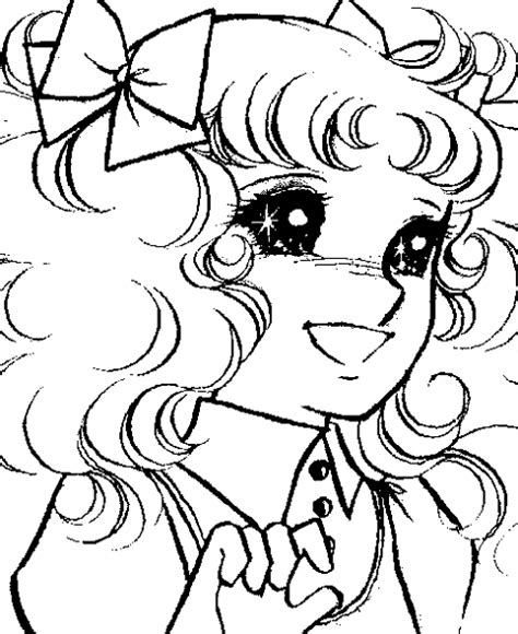 candy candy anime coloring page coloring pages
