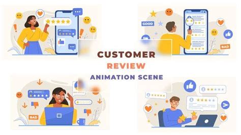 Customer Review Animation Scene Video Templates Envato Elements