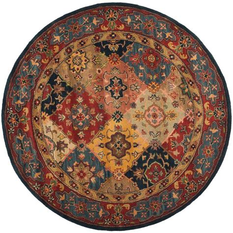 Safavieh Heritage Redmulti 10 Ft X 10 Ft Round Area Rug Hg926a 10r