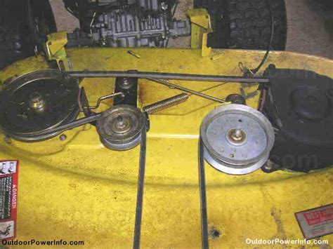 Do You Have A Diagram To Reinstall The Mower Deck Drive Belt On