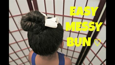 The Easiest Messy Bun Tutorial Ever Youtube