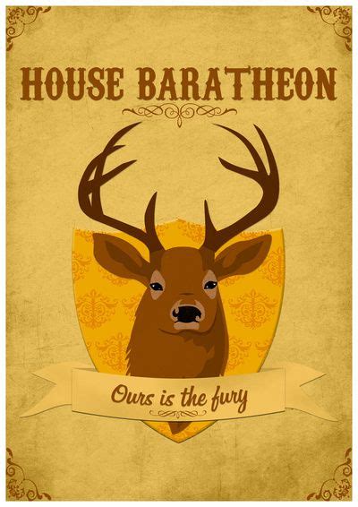 House Baratheon Typography Art Print Prints Game Of Thrones Houses
