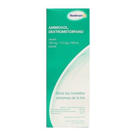 Ambroxol Dextrometorfano Medimart 150 Mg 113 Mg 100 ML Jarabe