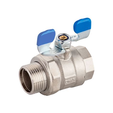 Full Bore Brass Ball Valve With Butterfly Handle With Union PN Valve Flex Hose PPR Pipe