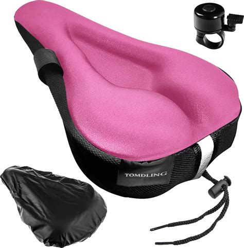 Tomdling Bike Seat Cushion Gel Padded Bicycle Seat Cover Men And Womensoft And