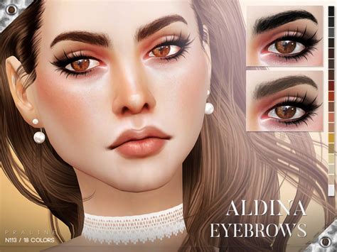 Aldina Eyebrows N113 By Pralinesims At Tsr Sims 4 Updates