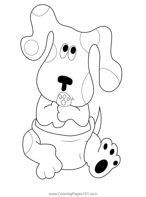 Baby Blues Clues Coloring Page For Kids Free Blues Clues Printable