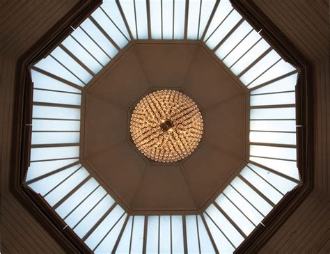 The Beautiful Glass Dome Ceiling In Our Private Dining Room Featuring