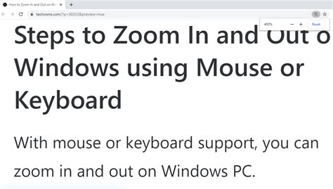How To Zoom In And Out On Windows Desktop And Laptop Techowns
