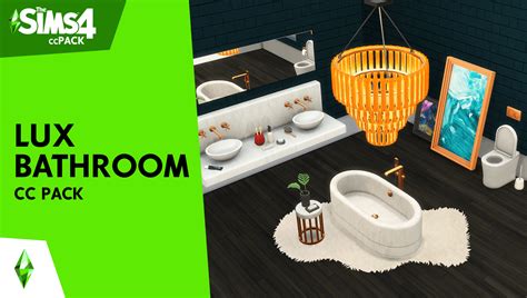 Sims 4 Lux Bathroom Cc Pack The Sims Book