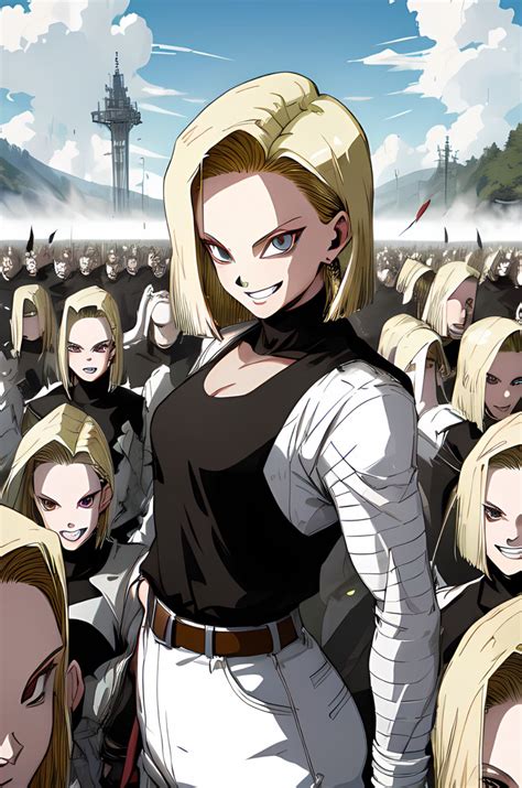 Army Of Future Android 18s By Slendercell 2 On Deviantart