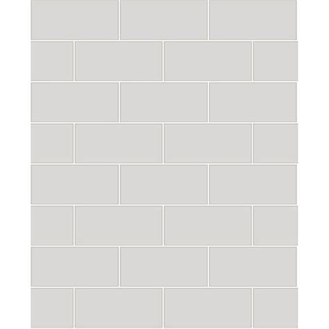 2766 23752 Parkway Light Grey Subway Tile Wallpaper By Brewster