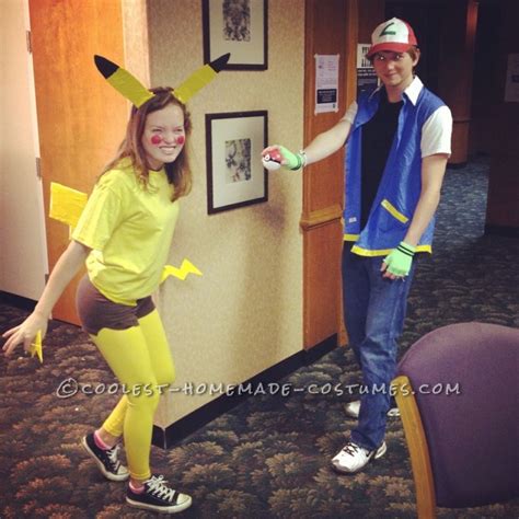 Cutest Couples Costume Ash Ketchum And Pikachu