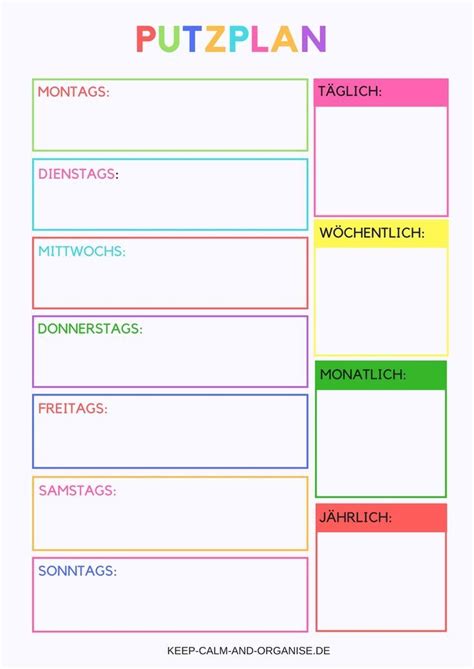 Die pläne jeder treppenhausreinigung werden individuell für jedes treppenhaus in rücksprache mit dem kunden erstellt. PUTZPLAN Putzplan deutsch, Putzplan Vorlage, Putzplan ...