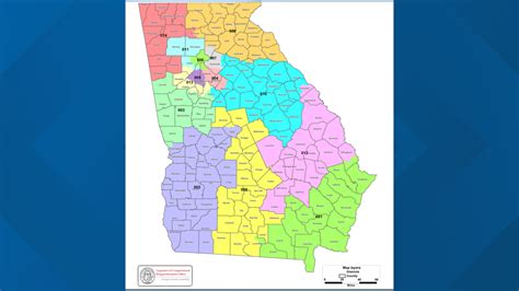 Map Of New Congressional Districts In Georgia Draft Released