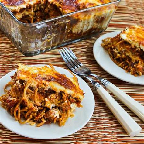 This baked spaghetti pie recipe is one of my favs. Kalyn's Kitchen®: Baked Whole Wheat Spaghetti Casserole ...