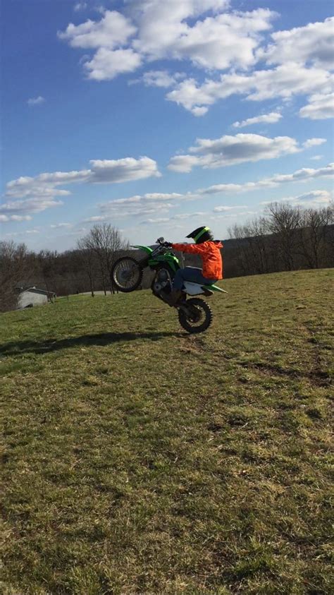 You may want to have a grip on the bike with your legs and for this, you have to. Wheelies on my klx 140 | Dirtbikes, Cars motorcycles ...