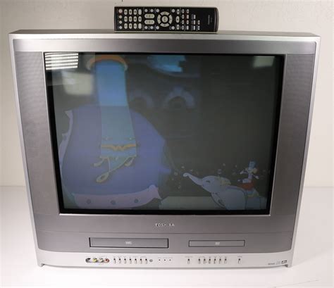 Toshiba Mw24f11 Tube Television Tv Dvd Vcr Combo System Vintage Gaming