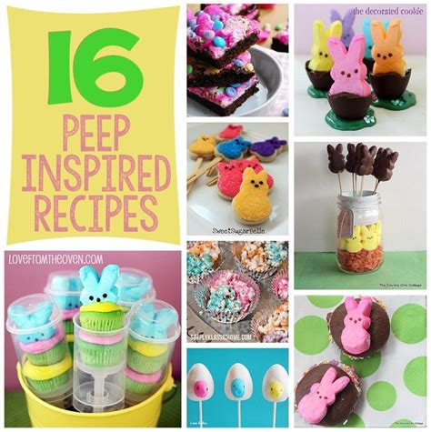 16 Peep Inspired Recipes Peeps Crafts Peeps Candy Candy Crafts