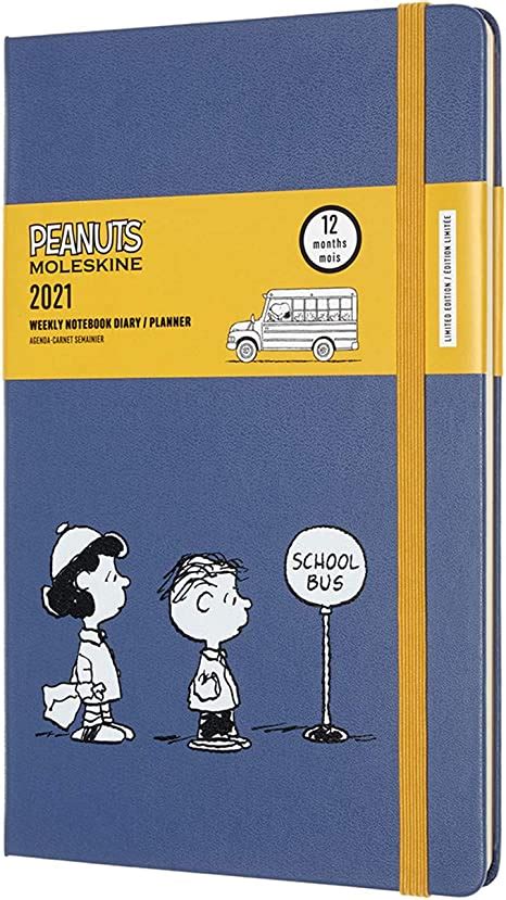 moleskine peanuts 12 month weekly planner weekly diary 2021 limited edition weekly planner