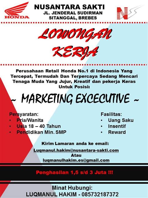 Lowongan kerja customer service grapari telkomsel. Lowongan Kerja PT. Nusantara Sakti Brebes ~ Lowongan Kerja Brebes, Tegal, Pantura dan Sekitarnya