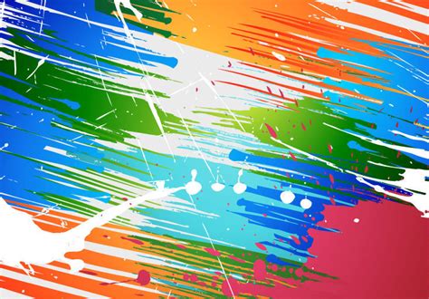 Abstract Brush Paint Splashes Vector Background Free Vector Graphics