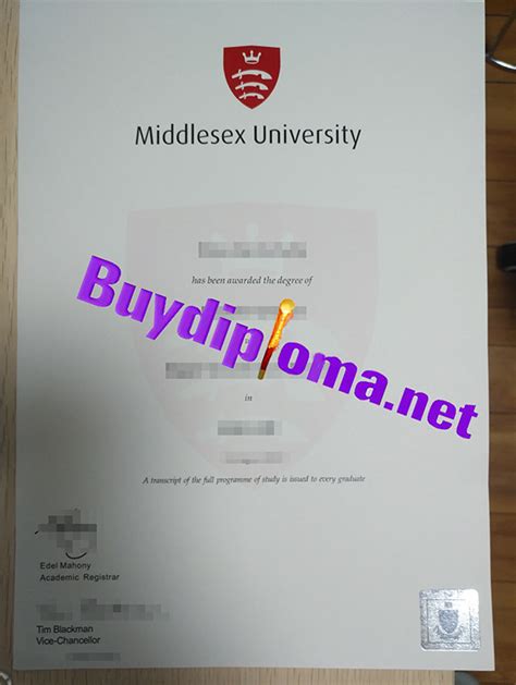 Fake Middlesex University Degree Fake College Diploma Fake Degree